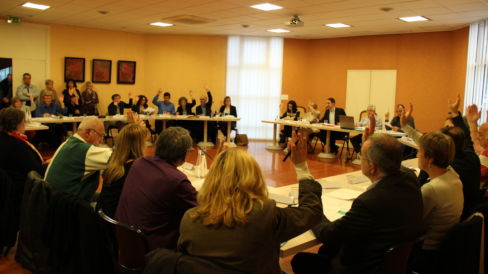 Le conseil municipal en séance pleinière